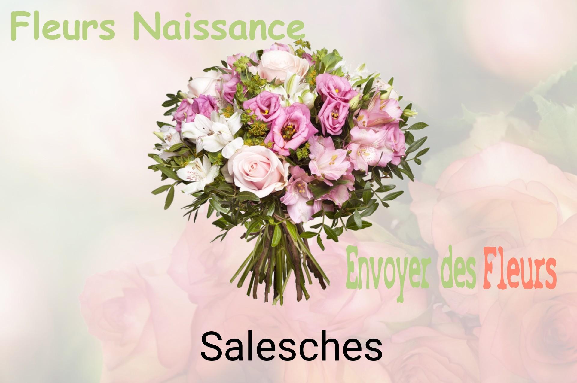 Bouquet de fleurs de naissance livré à Salesches